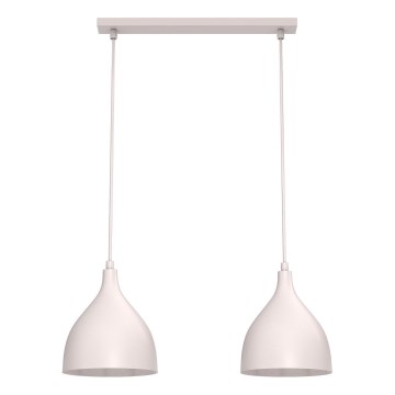 NOAK CLASSIC kábeles csillár 2xE27/15W/230V krémszínű