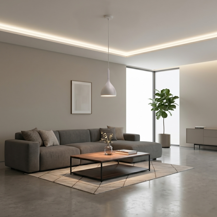 NOAK kábeles függőlámpa 1xE27/15W/230V krémszínű
