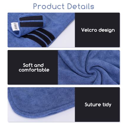 Nobleza - Fürdőköpeny kutyáknak S kék