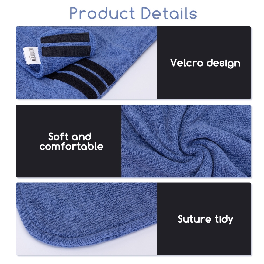 Nobleza - Fürdőköpeny kutyáknak S kék