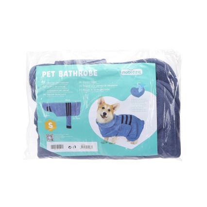 Nobleza - Fürdőköpeny kutyáknak S kék