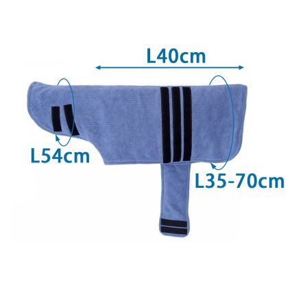 Nobleza - Fürdőköpeny kutyáknak S kék