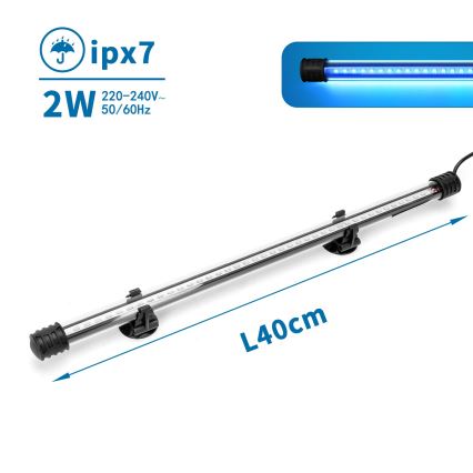 Nobleza - LED akváriumi világítás LED/2W/230V IPX7 40 cm