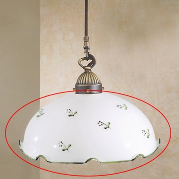 NONNA univerzális csereüveg E27, átmérő 20 cm, fehér/zöld