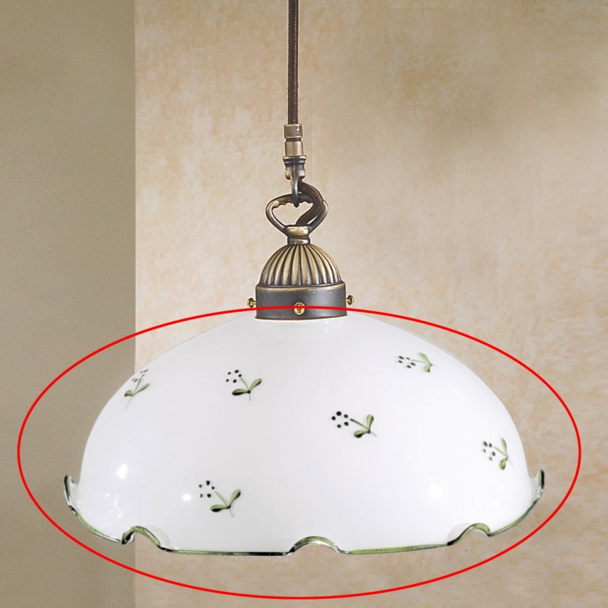 NONNA univerzális csereüveg E27, átmérő 20 cm, fehér/zöld