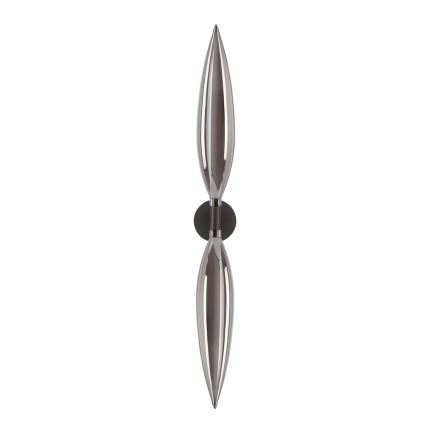 NORDIC fali lámpa 2xG9/5W/230V fekete/füstszürke