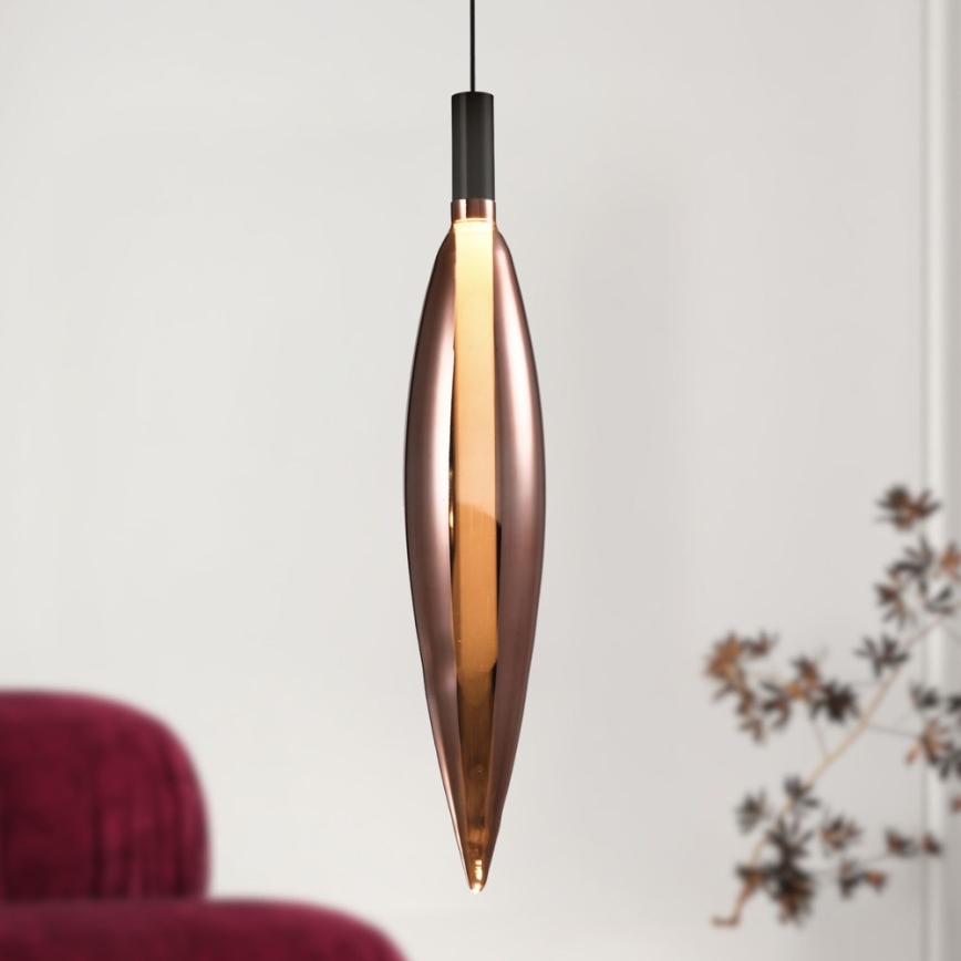 NORDIC kábeles csillár 1xG9/5W/230V fekete/réz