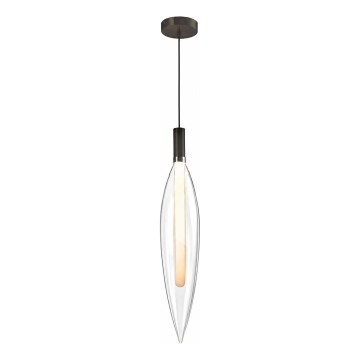 NORDIC kábeles függeszték 1xG9/5W/230V fekete/átlátszó