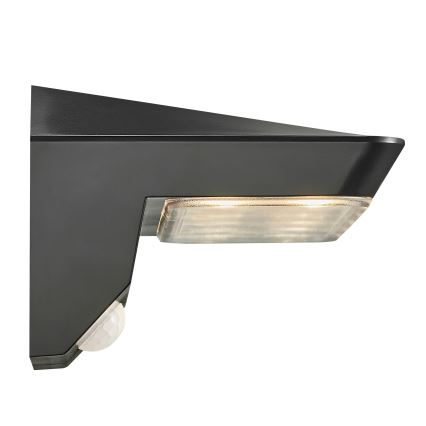 Nordlux - LED napelemes fali lámpa érzékelővel AGENA LED/5W/3,7V IP44 2200 mAh