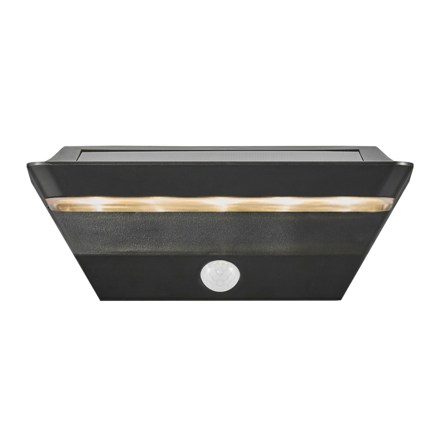 Nordlux - LED napelemes fali lámpa érzékelővel AGENA LED/5W/3,7V IP44 2200 mAh