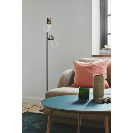 Nordlux - Állólámpa ARILD 2xE14/40W/230V fekete