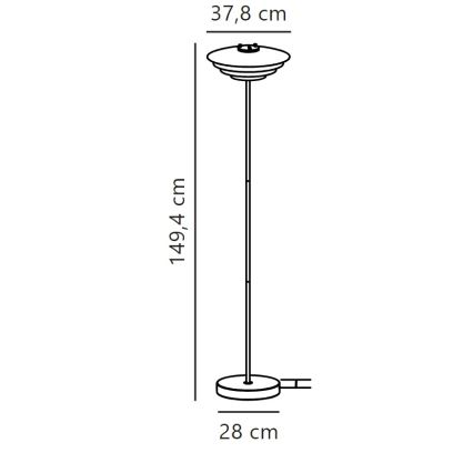 Nordlux - Állólámpa BRETAGNE 1xG9/25W/230V fehér