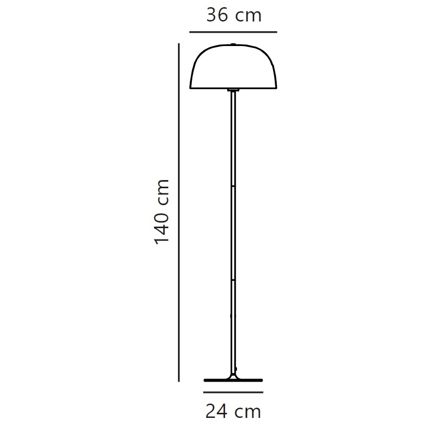 Nordlux - Állólámpa CERA 1xE27/60W/230V arany
