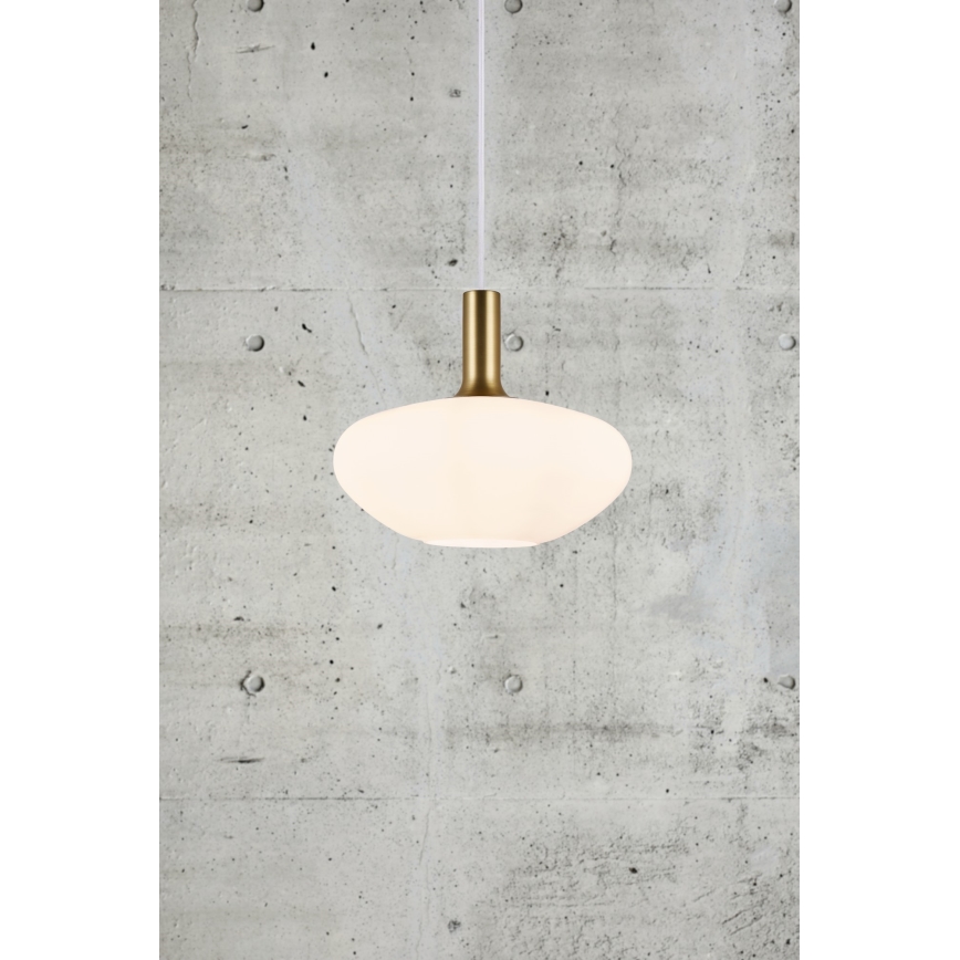 Nordlux - Függeszték ALTON 1xE27/60W/230V fehér/fekete/rez