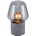 Nordlux - Asztali lámpa CHRISTINA 1xE27/25W/230V beton/szürke
