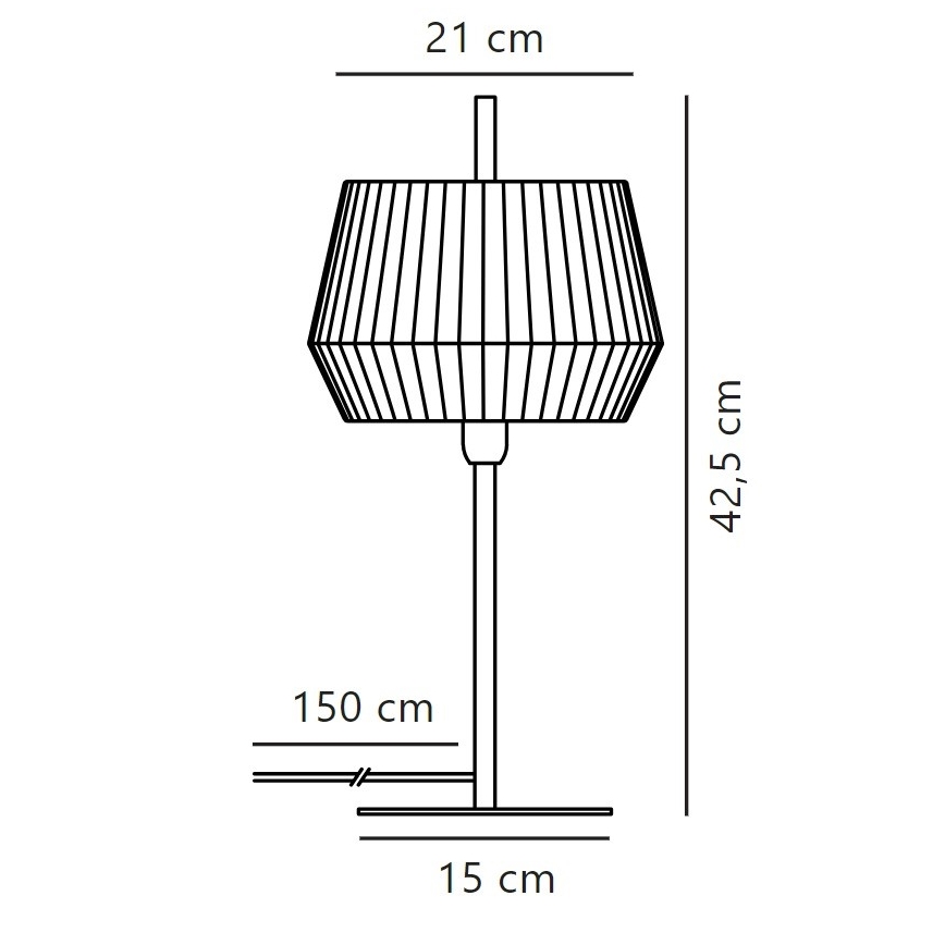 Nordlux - Asztali lámpa DICTE 1xE14/40W/230V bézs/fekete