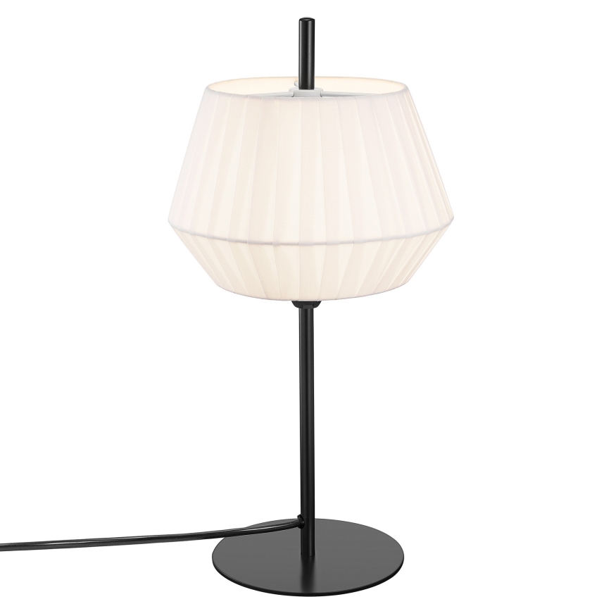 Nordlux - Asztali lámpa DICTE 1xE14/40W/230V fehér/fekete