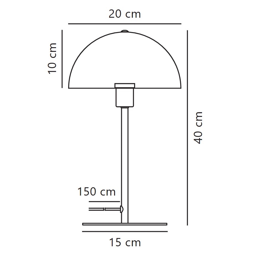 Nordlux - Asztali lámpa ELLEN 1xE14/40W/230V fehér