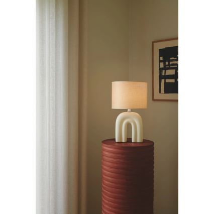 Nordlux - Asztali lámpa HAZE 1xE27/40W/230V bézs