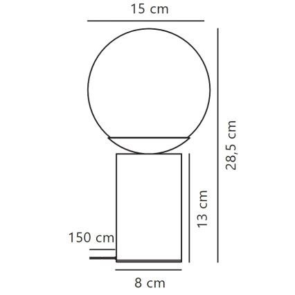 Nordlux - Asztali lámpa LILLY 1xE14/25W/230V márvány/barna