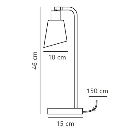 Nordlux - Asztali lámpa MOLLI 1xE14/25W/230V