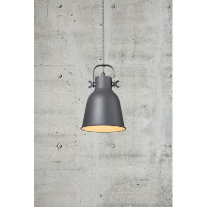 Nordlux - Csillár zsinóron ADRIAN 1xE27/25W/230V átm. 16 cm antracit