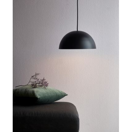 Nordlux - Csillár zsinóron ELLEN 1xE27/40W/230V átm. 30 cm fekete