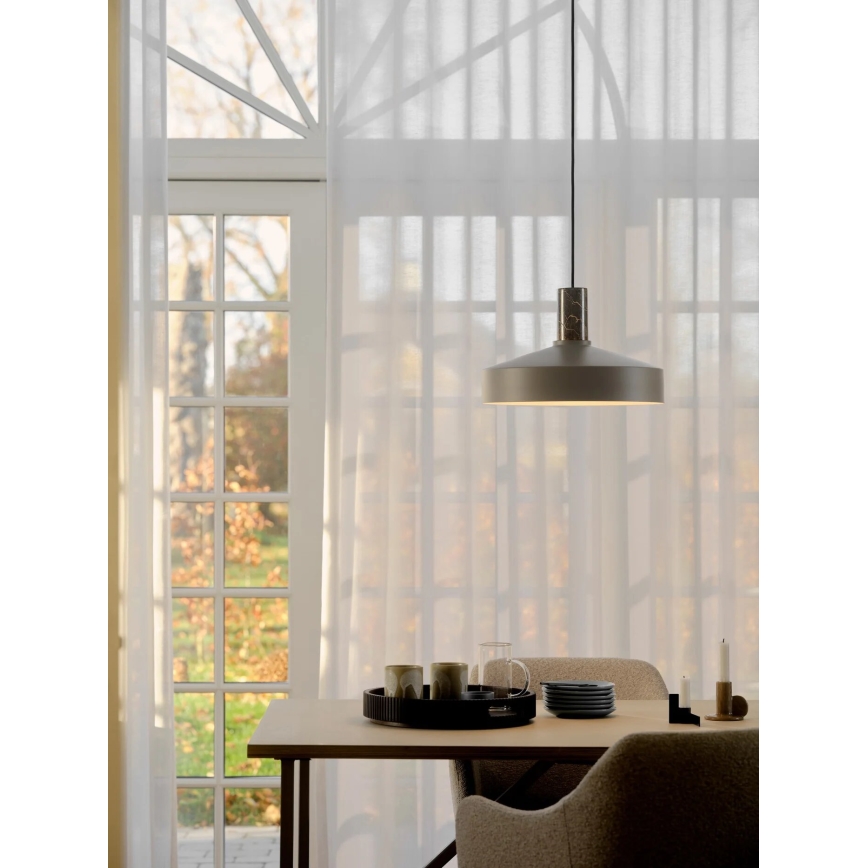 Nordlux - Csillár zsinóron ELVAS 1xE27/60W/230V átm. 37,5 cm barna