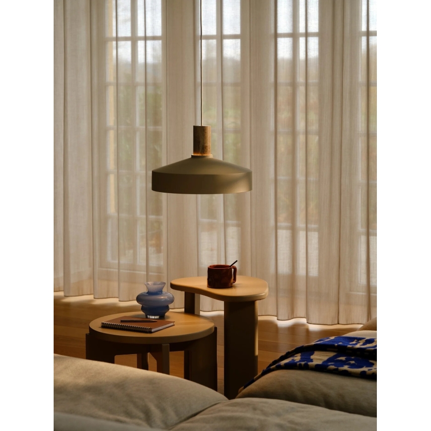 Nordlux - Csillár zsinóron ELVAS 1xE27/60W/230V átm. 37,5 cm bézs