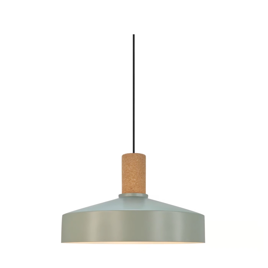 Nordlux - Csillár zsinóron ELVAS 1xE27/60W/230V átm. 37,5 cm zöld