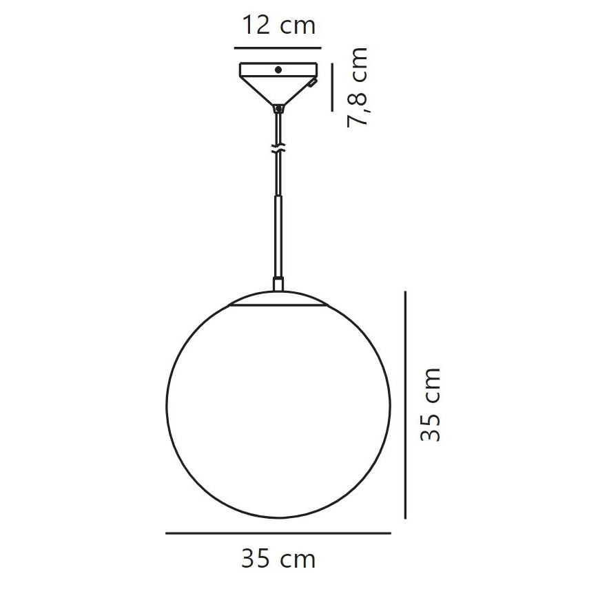 Nordlux - Csillár zsinóron GRANT 1xE27/25W/230V átm. 35 cm
