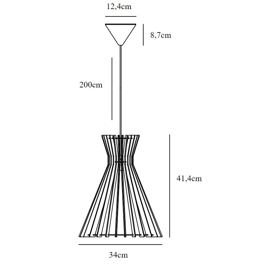 Nordlux - Csillár zsinóron GROA 1xE27/60W/230V