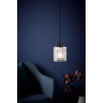 Nordlux - Csillár zsinóron HOLLYWOOD 1xE27/60W/230V átm. 10,8 cm átlátszó
