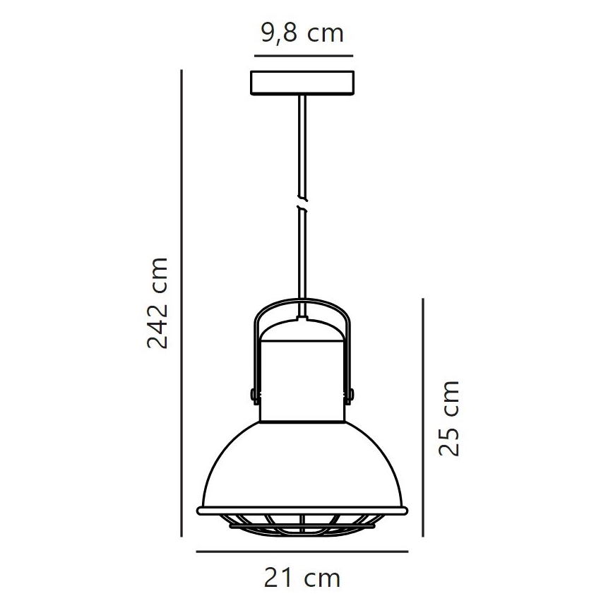 Nordlux - Csillár zsinóron PORTER 1xE27/60W/230V
