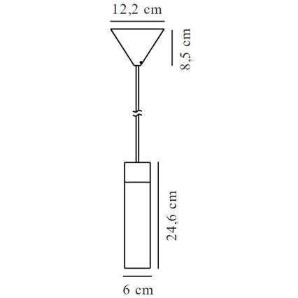 Nordlux - Csillár zsinóron TILO 1xGU10/15W/230V fekete
