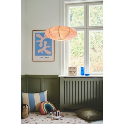 Nordlux - Csillárhoz való búra VILLO E27, átm. 60 cm, rózsaszín