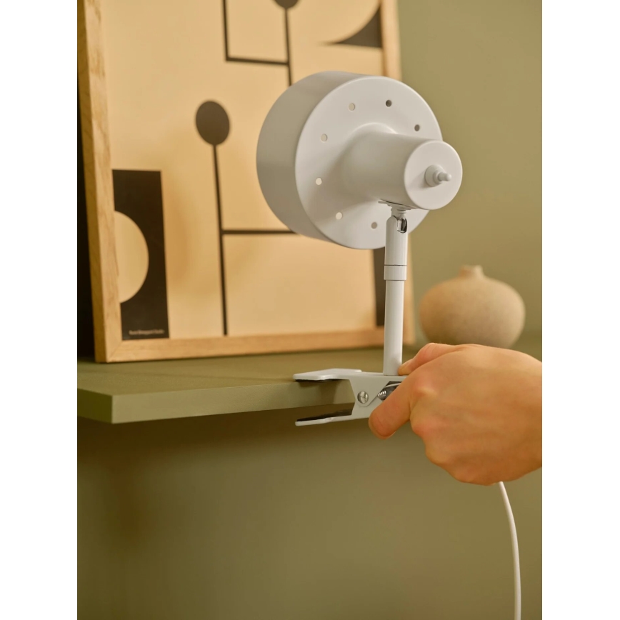 Nordlux - Csipeszes lámpa MATIS 1xE27/15W/230V fehér