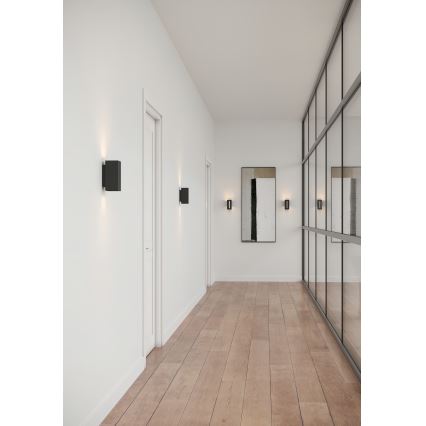 Nordlux - CURTIZ 2xLED/4,5W/230V dimmelhető fali lámpa fekete