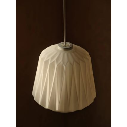 Nordlux - ELBIE kábeles függeszték 1xE27/15W/230V, átmérő 24 cm, fehér
