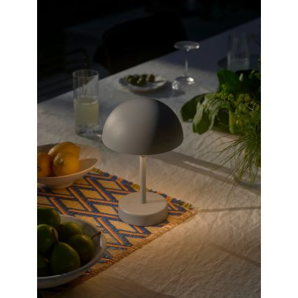 Nordlux - ELLEN LED dimmelhető, újratölthető kültéri asztali lámpa, 2,8W/3,7V, 2200 mAh, IP44, szürke