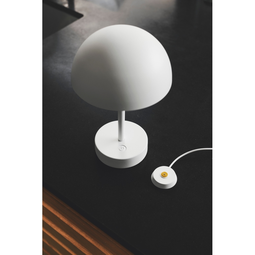 Nordlux - LED állítható fényerejű, tölthető kültéri asztali lámpa ELLEN LED/2,8W/3,7V IP44 fehér