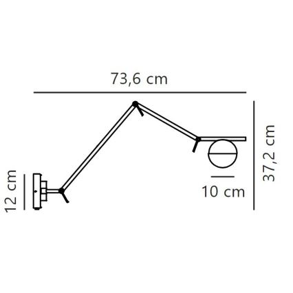 Nordlux - Fali lámpa CONTINA 1xG9/5W/230V réz