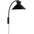 Nordlux - Fali lámpa DIAL 1xE27/40W/230V fekete
