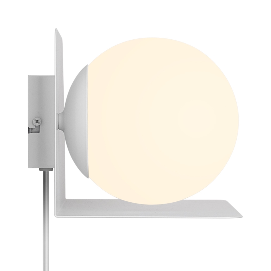 Nordlux - Fali lámpa polccal LILIBETH 1xE14/25W/230V fehér