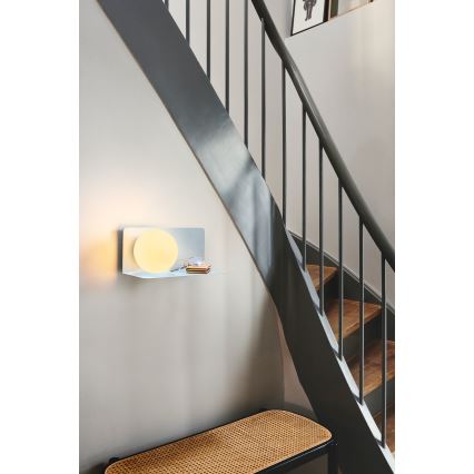 Nordlux - Fali lámpa polccal LILIBETH 1xE14/25W/230V kék