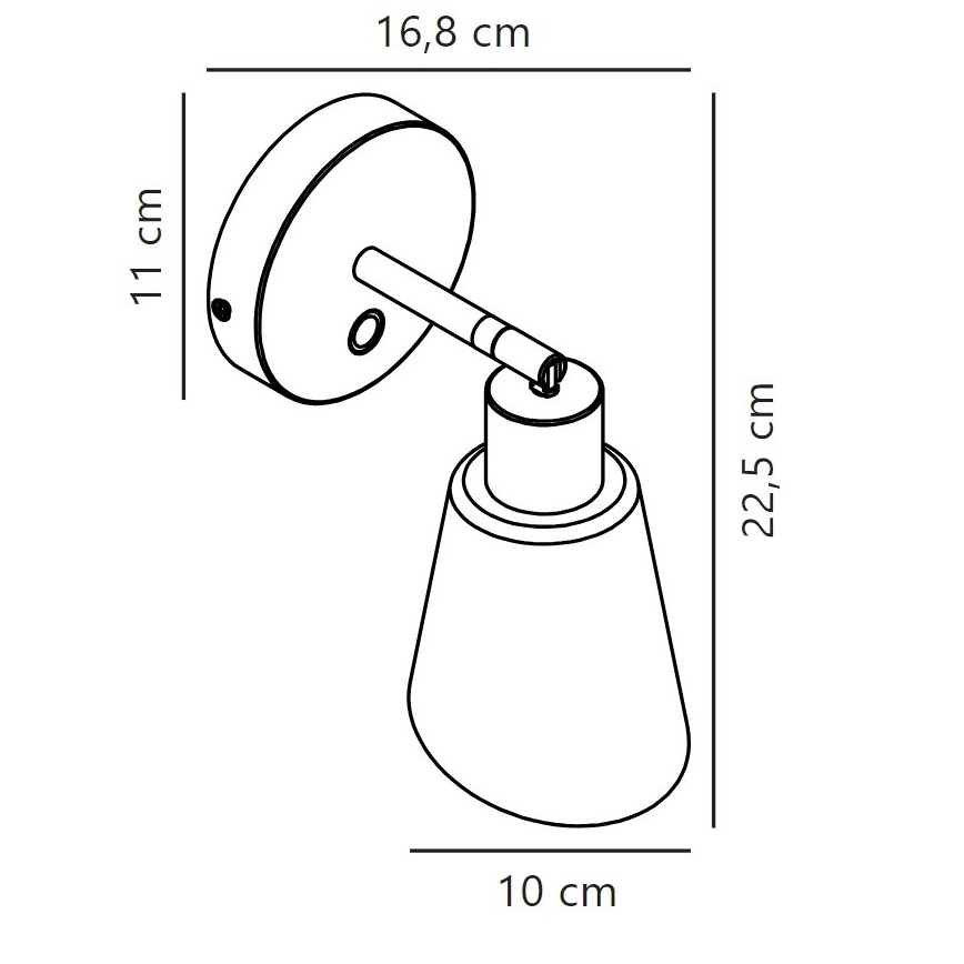 Nordlux - Fali spotlámpa MOLLI 1xE14/25W/230V