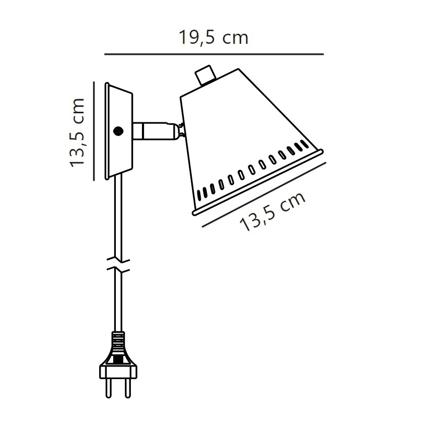 Nordlux - Fali spotlámpa PINE 1xGU10/15W/230V