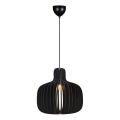 Nordlux - HAZO függőlámpa kábellel 1xE27/60W/230V fekete