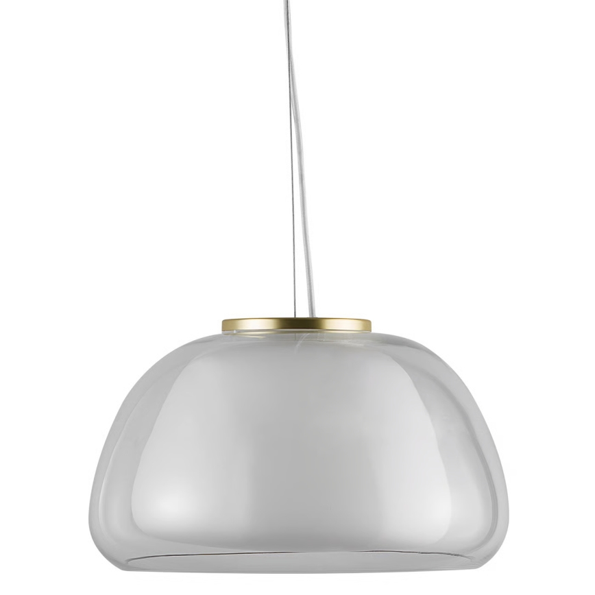 Nordlux - JELLY kábeles függeszték 1xE27/40W/230V fehér/átlátszó Ø 39 cm
