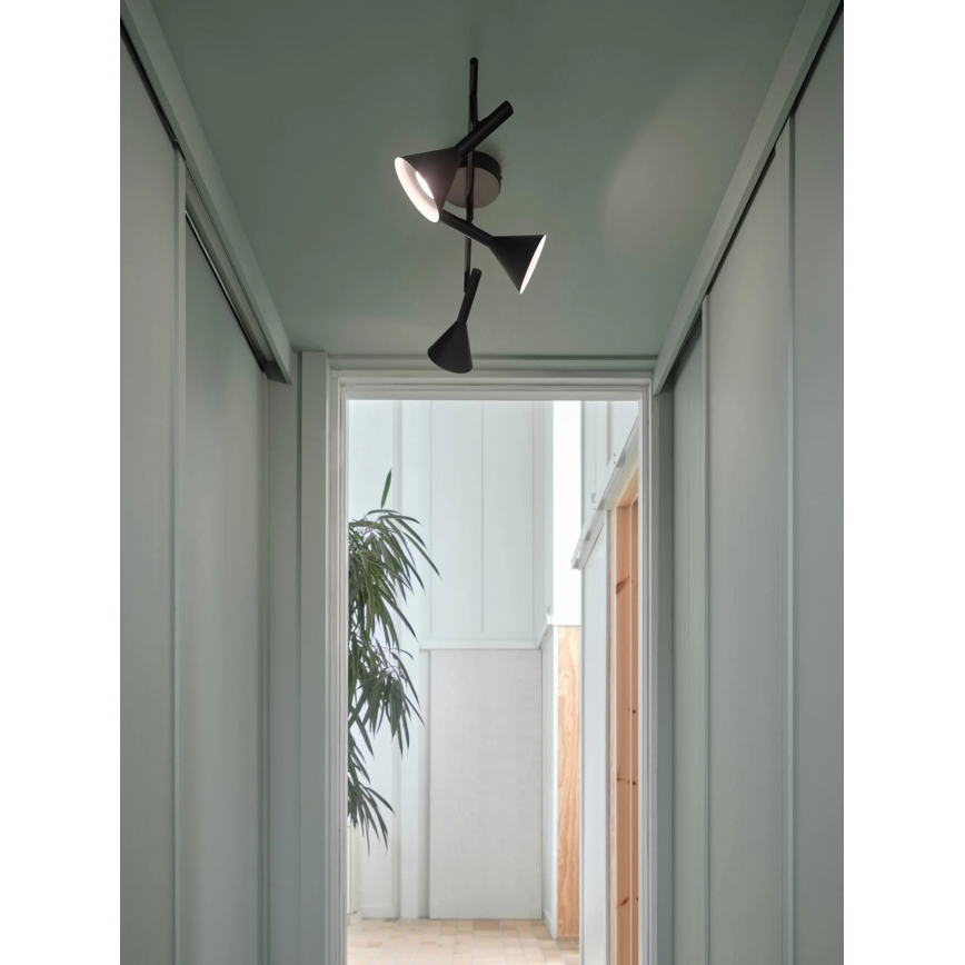 Nordlux - KELVIS 3xGU10/12W/230V fekete spotlámpa